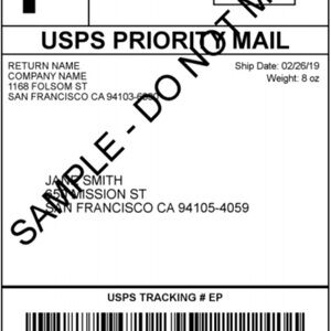 USPS Priority Mail Label